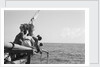 The crew take soundings on the homeward voyage from Bahrain by Alan Villiers