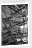 The simple but effective scaffolding of a boom under construction by Alan Villiers