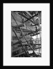 The simple but effective scaffolding of a boom under construction by Alan Villiers