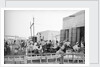 Kuwaiti street cafe by Alan Villiers