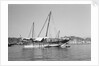 A large baggala in Mutrah harbour by Alan Villiers