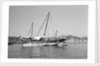 A large baggala in Mutrah harbour by Alan Villiers
