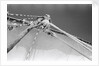 Man up aloft on the 'Sheikh Mansur' by Alan Villiers
