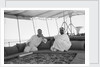 Sheikh Ahmad bin Jabir al-Sabah, Ruler of Kuwait, seated with the British Political Agent, Major A. C. Galloway by Alan Villiers