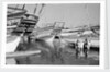 The foreshore at Jizan, crowded with small coastal vessels by Alan Villiers