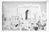 Mukalla West Gate camel park by Alan Villiers