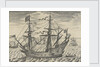 'Golden Lion' commanded by Henry Seymour by Claes Jansz Visscher the Younger