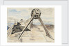 Tirpitz' 6.7.45 starboard propeller bracket and shaft by Stephen Bone