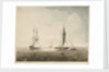 The 'Cambrian' of Boston, William Marshall Master, beating off a French cutter privateer on 23 October 1804 by Joseph Cartwright