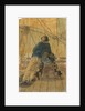 Seaman leaning on a gun on the 'Pallas' by Gabriel Bray