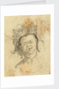 Head of a native wearing a headdress by Gabriel Bray