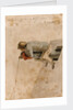 Bray Album: 'A Seaman fishing off a gun, January 1775' by Gabriel Bray
