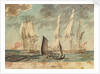 Two small Royal Navy frigates by Gabriel Bray