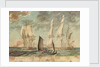 Two small Royal Navy frigates by Gabriel Bray