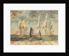 Two small Royal Navy frigates by Gabriel Bray