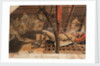 A Marine asleep beneath a companionway on the 'Pallas' by Gabriel Bray