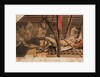 A Marine asleep beneath a companionway on the 'Pallas' by Gabriel Bray