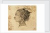 Head of a West African woman in left profile by Gabriel Bray