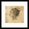 Head of a West African woman in left profile by Gabriel Bray