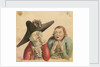 Two male figures, one with a large cocked hat and a quizzing glass by Gabriel Bray