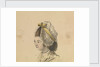 Head of a woman in a frilled cap by Gabriel Bray