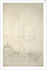 Portrait of the 'Groote Herder', 38 guns, possibly built in 1665 and is last mentioned in 1667. by Willem van de Velde the Elder