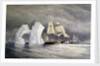HMS 'Phoenix', 'Talbot' and 'Diligence' passing a remarkable iceberg by Edward Augustus Inglefield
