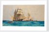 The Q-ship, HM schooner 'Prize, engaged with the German submarine 'U93', 30 April 1917 by Charles Dixon
