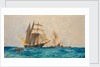 The Q-ship, HM schooner 'Prize, engaged with the German submarine 'U93', 30 April 1917 by Charles Dixon