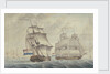 Two Dutch frigates by unknown