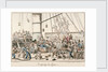 Crossing the Line by George Cruikshank