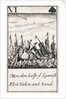 1588 Armada Playing Cards, VI of Spades. 'More then halfe ye Spanish Fleet Taken and Sunck' by unknown