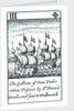 1588 Armada Playing Cards, III of Diamonds. 'The Galleon of Don Pedro taken Prisoner by Sr Francis Drake, and sent to Dartmouth' by unknown