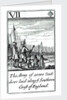 1588 Armada Playing Cards, VII of Diamonds. 'The Army of 20000 souldiers laid along ye Southern Coast of England' by unknown