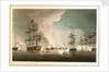 Bombardment of Algiers. From a plan by Sir J Brisbane by Thomas Whitcombe