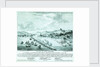 Print of Lord Exmouth's fleet at the City of Algiers, 27th August 1816 by de Bourville