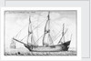 Navis Mercatoria Hollandica vulgo Vliet by Wenceslaus Hollar