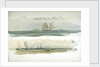 Two Studies of Ships and Tugs by William Lionel Wyllie