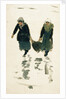 Two fisherwomen carrying the catch, Northern France by William Lionel Wyllie
