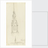 Shadwell church, and an enlargement of the spire, 5 December 1826 by Edward William Cooke