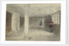 View of an unfurnished room with ornate ceiling by Edward William Cooke