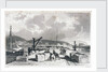 Plymouth Breakwater from the West by Thomas Allom