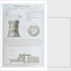 Elevation & lan of Martello Tower Corsica, and a Profile of the Eighteen Pounder mounted on its Carriage & Slide From original drawings taken on the Spot in the possession of I MacArthur Esqr by James Fittler