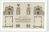 A Plan and Elevation of the New Piers and Porters Lodge on the West side of the Royal Hospital at Greenwich. Measured and Delineated in July 1752 by James Basire