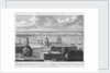 The West India Docks in the Isle of Dogs, with Greenwich Hospital in the foreground. Drawn in the Camera Obscura of the Observatory. by Pugh