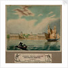 Spooner's Protean views No 30. Greenwich Hospital, Changing to The Battle of Trafalgar by William Spooner