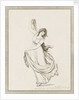 Emma, Lady Hamilton, in a classical pose, dancing and poised on her right foot by Frederick Rehberg