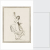 Emma, Lady Hamilton, in a classical pose, dancing and poised on her right foot by Frederick Rehberg