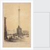 Lord Nelson's monument in Trafalgar Square by Thomas Coleman Dibdin