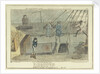 Midshipman Blockhead, Master B on the Middle Watch, cold blows the wind & the rain's coming on by George Cruikshank